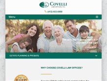 Tablet Screenshot of covellilaw.com